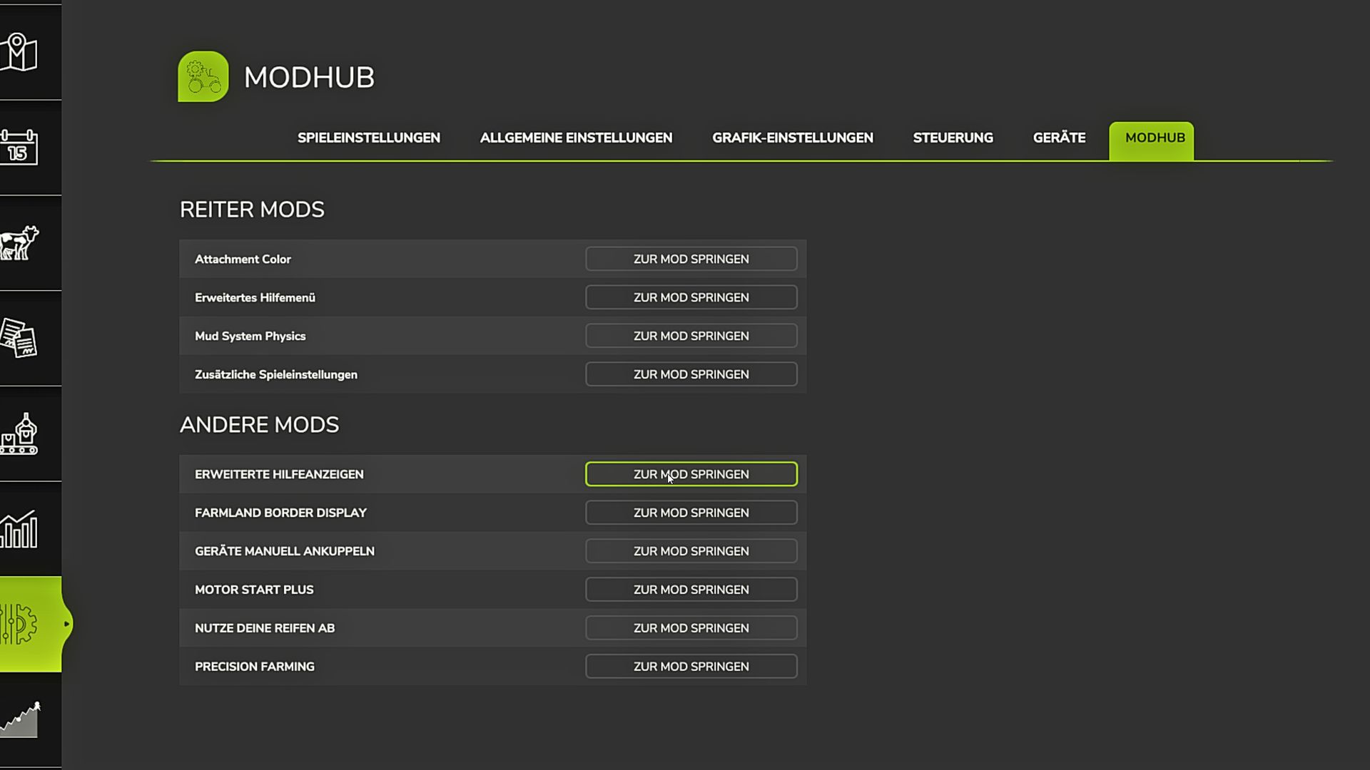 ModSettingsHub (MODHUB)