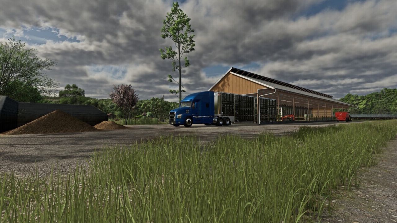 Монослопный коровник