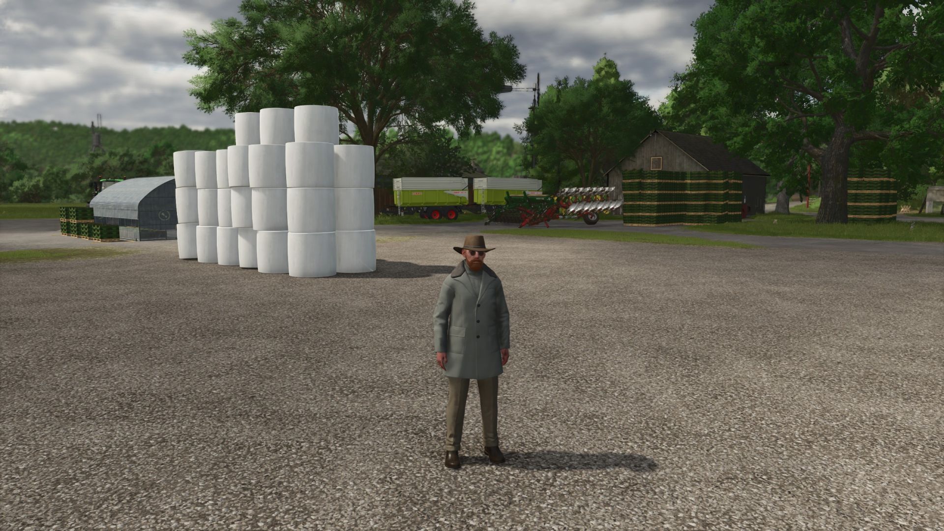 More pallets and bales