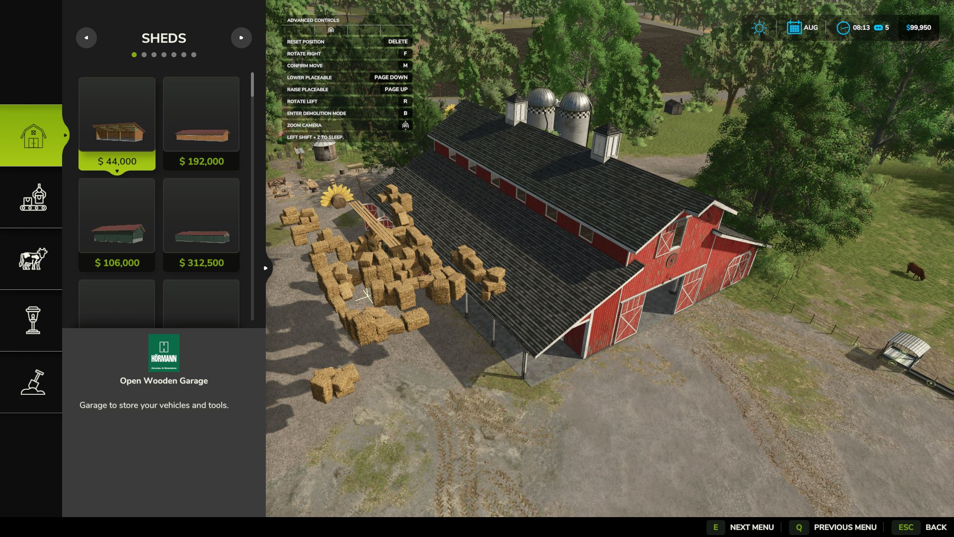 Verplaats plaatsbare eigendommen