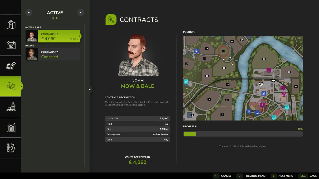 Mow Bale contract
