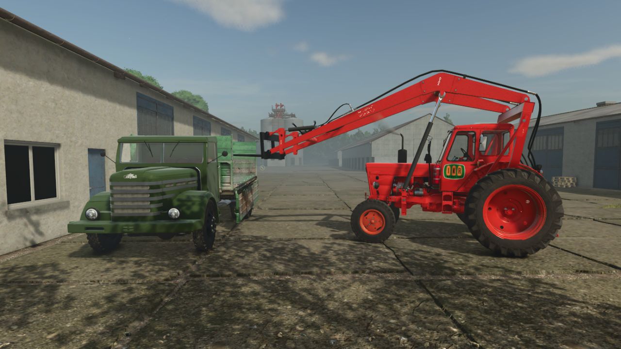 MTZ 50 avec chargeur cigogne