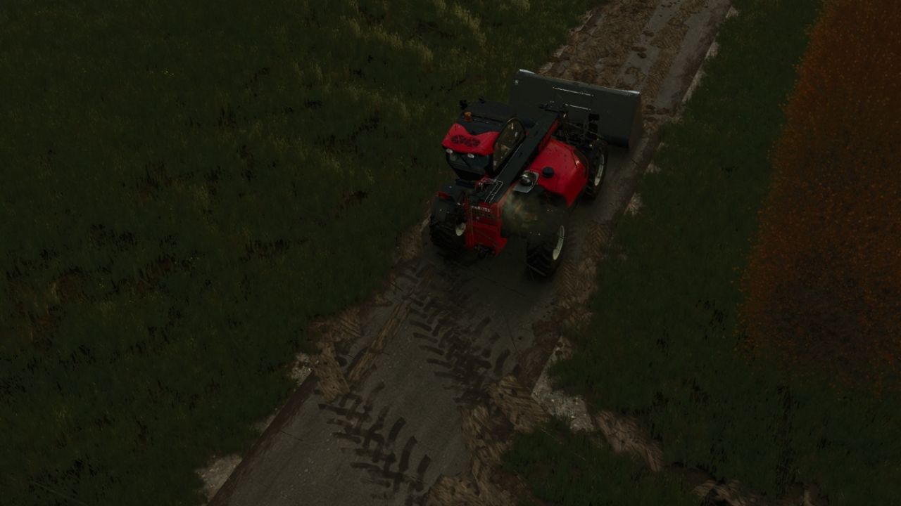 Mud on the road