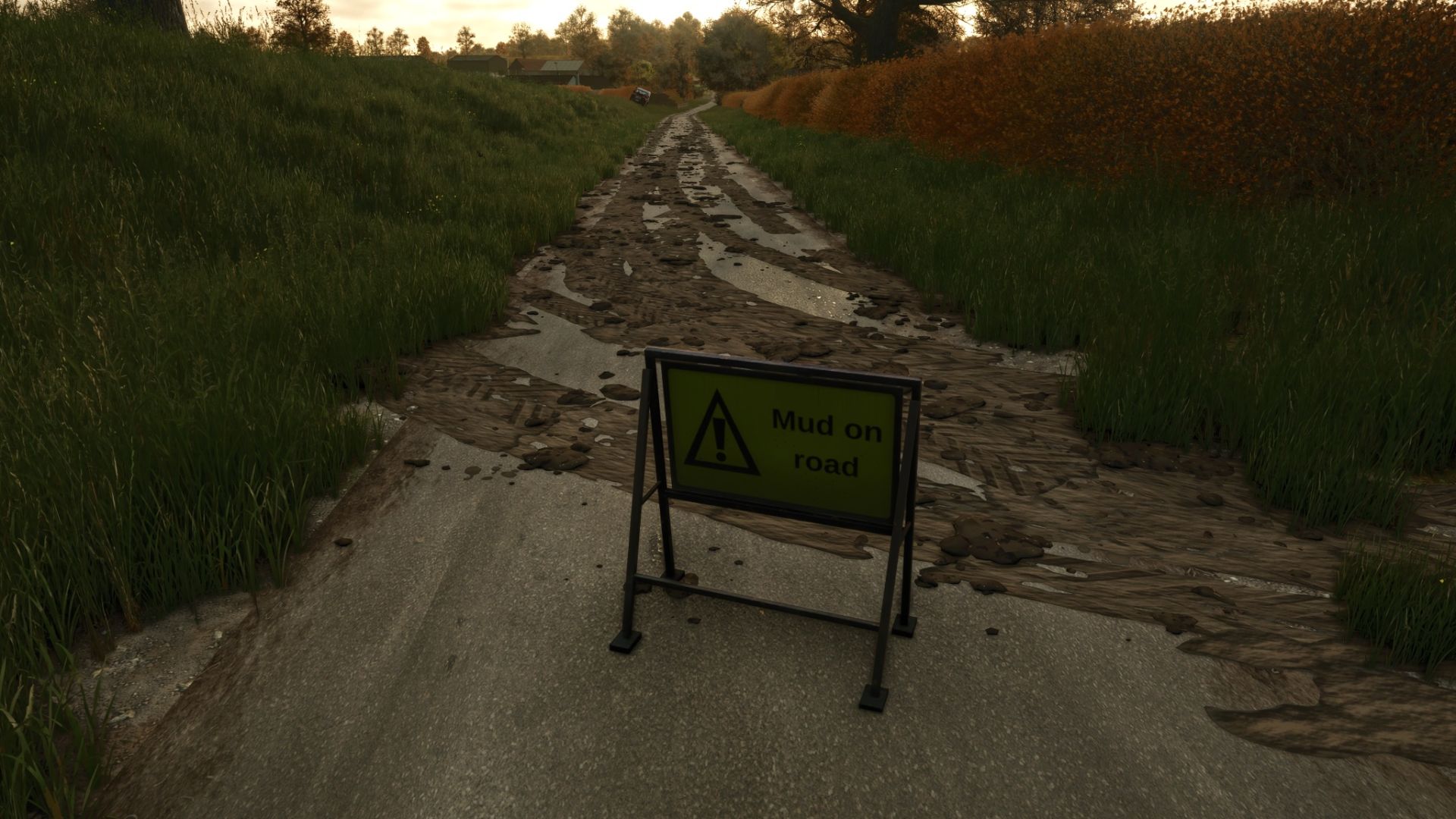 Fango sulla strada