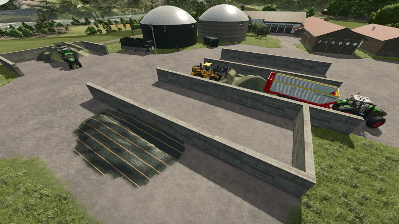Bunkersilopakket met meerdere fruitsoorten