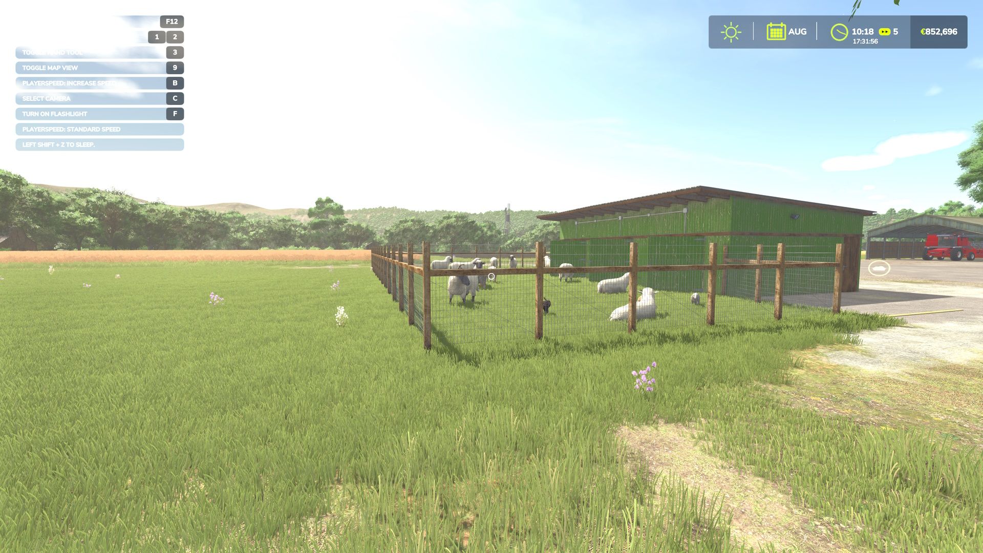 multicolor-sheep-barn-fs25-Fnump Multicolor Sheep Barn