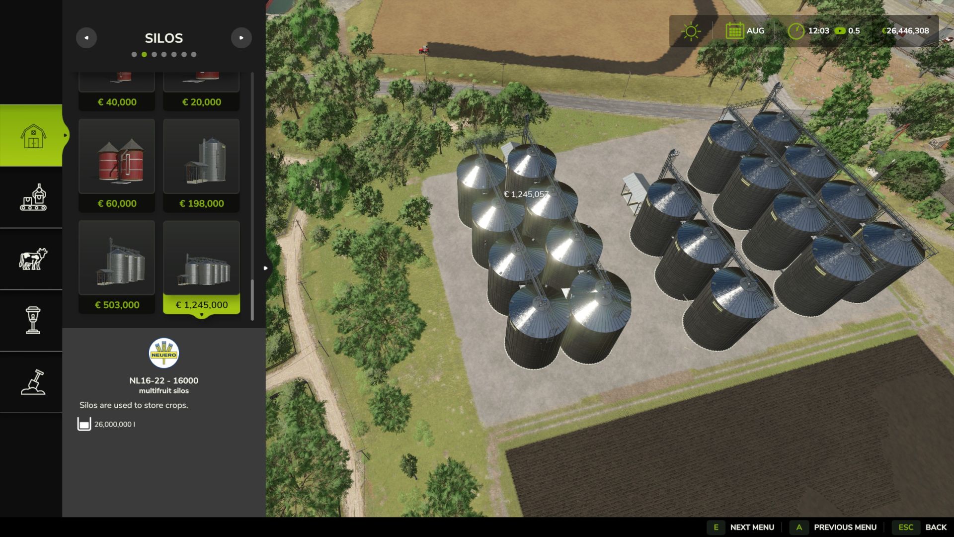 Silos multifrutas