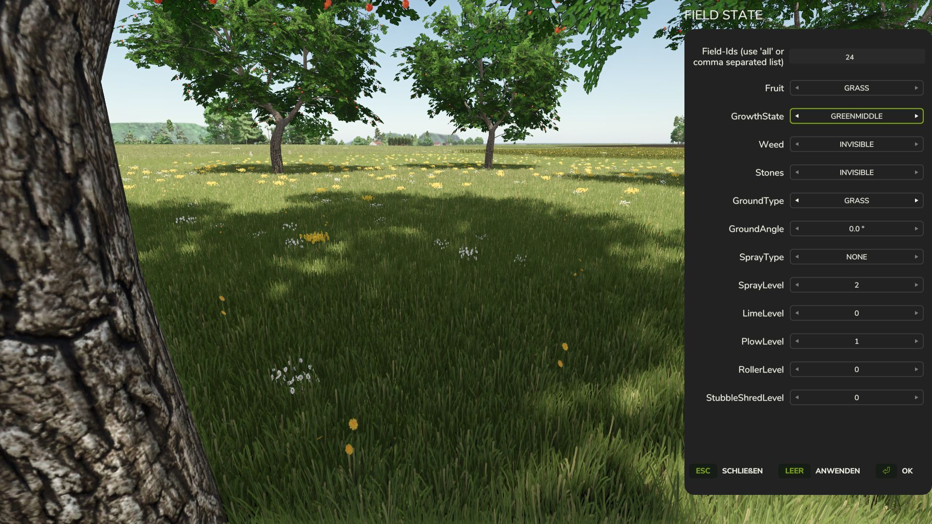 Neue Grasstruktur