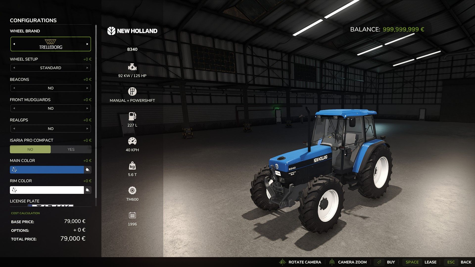 New Holland 8340 Edit