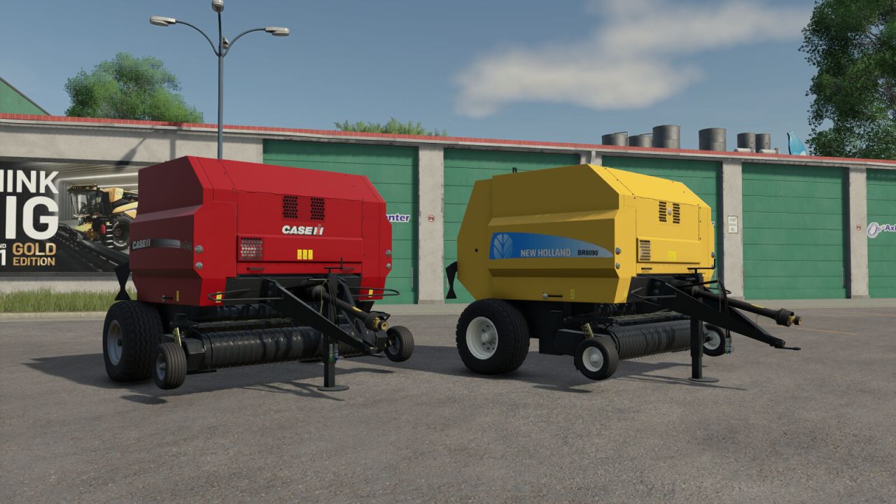New Holland BR 6090 And Case RB 344