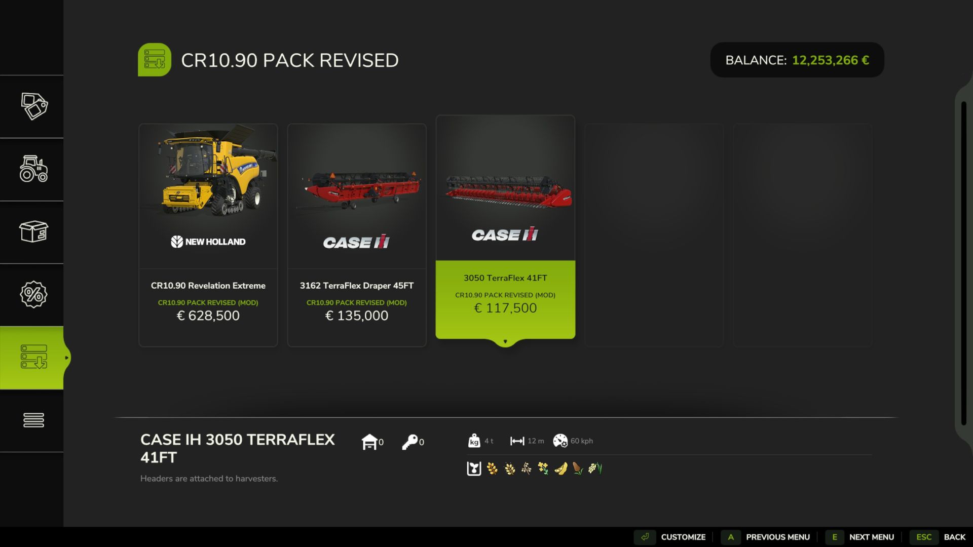 New Holland CR10 Pack Revised