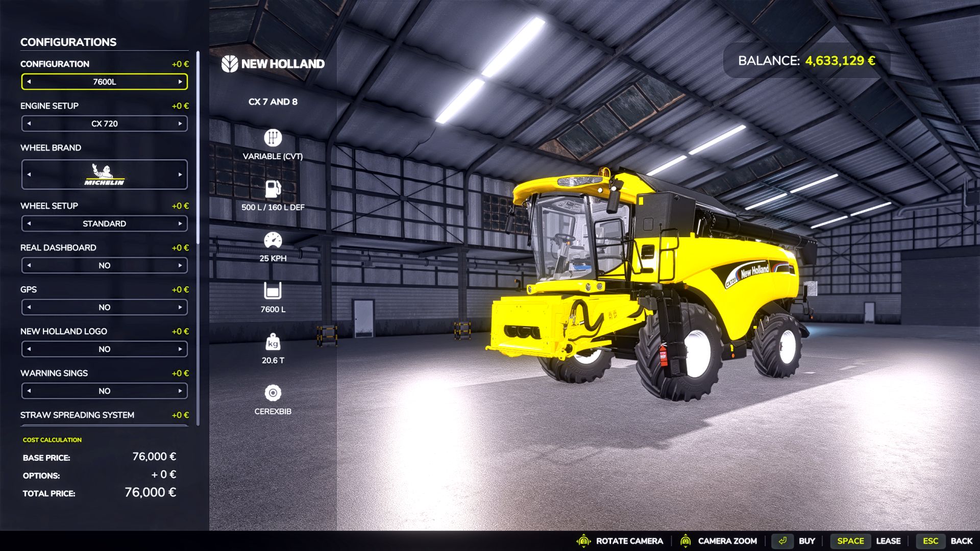 New Holland CX 7 & 8 2001-2006