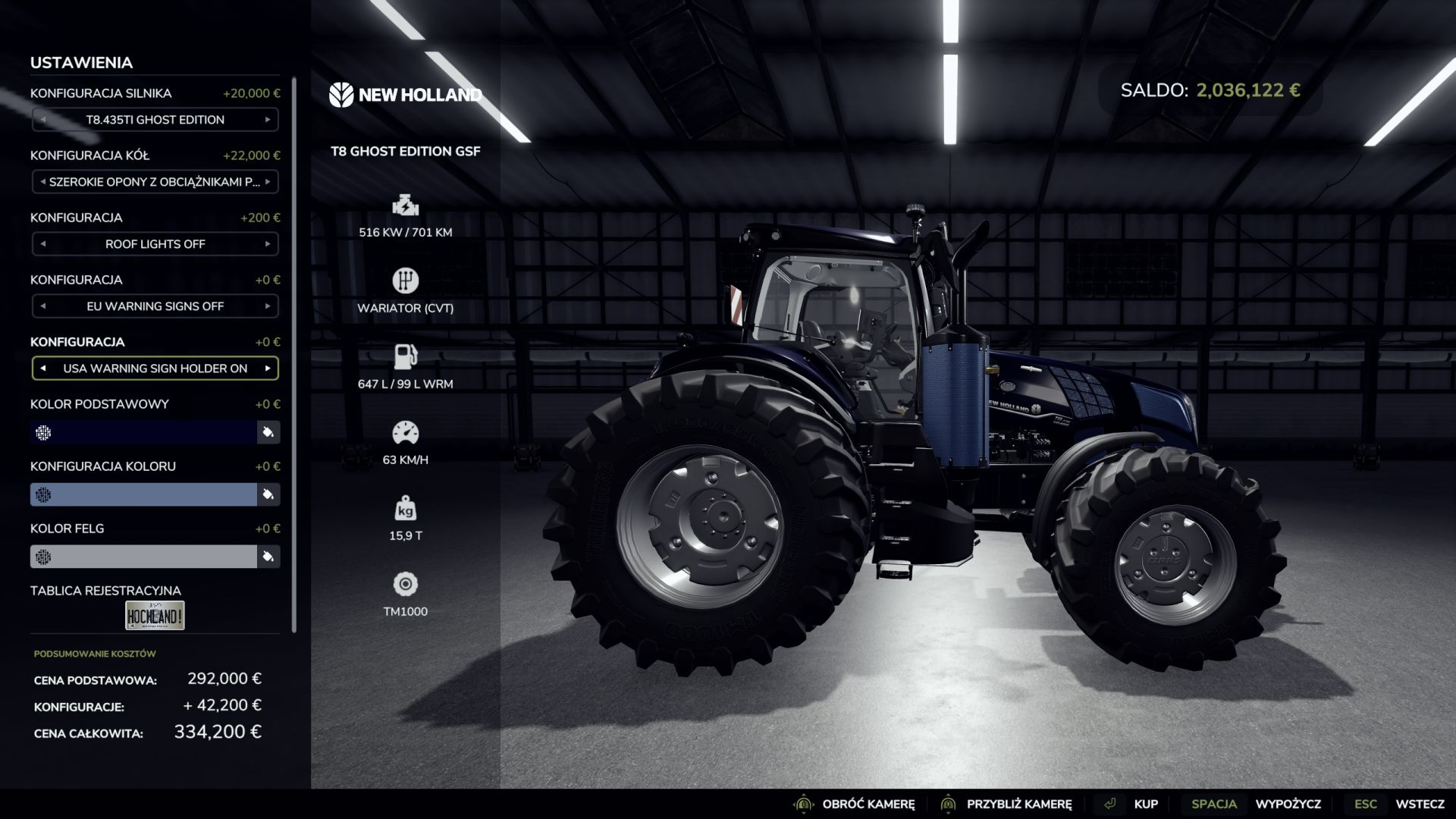 New Holland T8 Duch-Ghost Edition