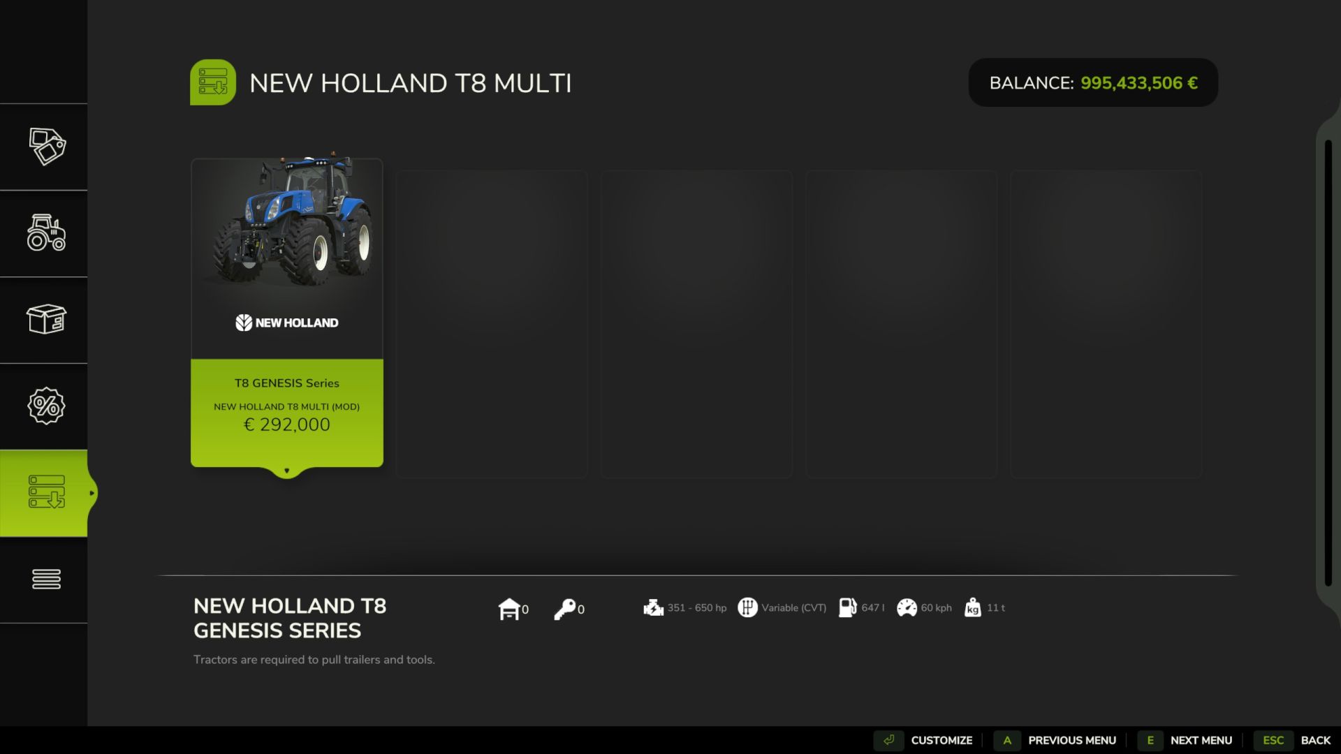 New Holland T8 Multicolor