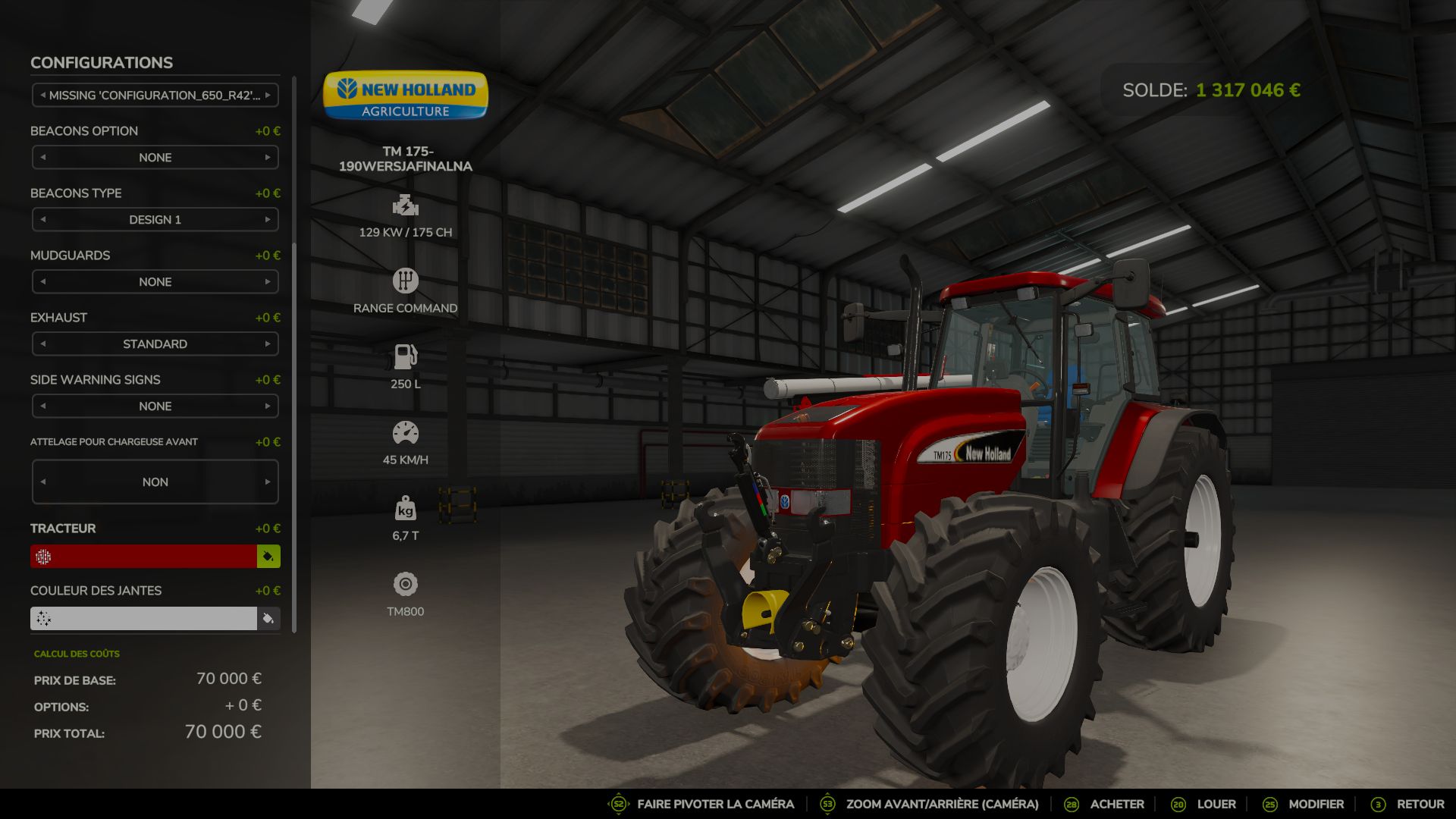 New Holland TM 120 / TM 175-190 Pack