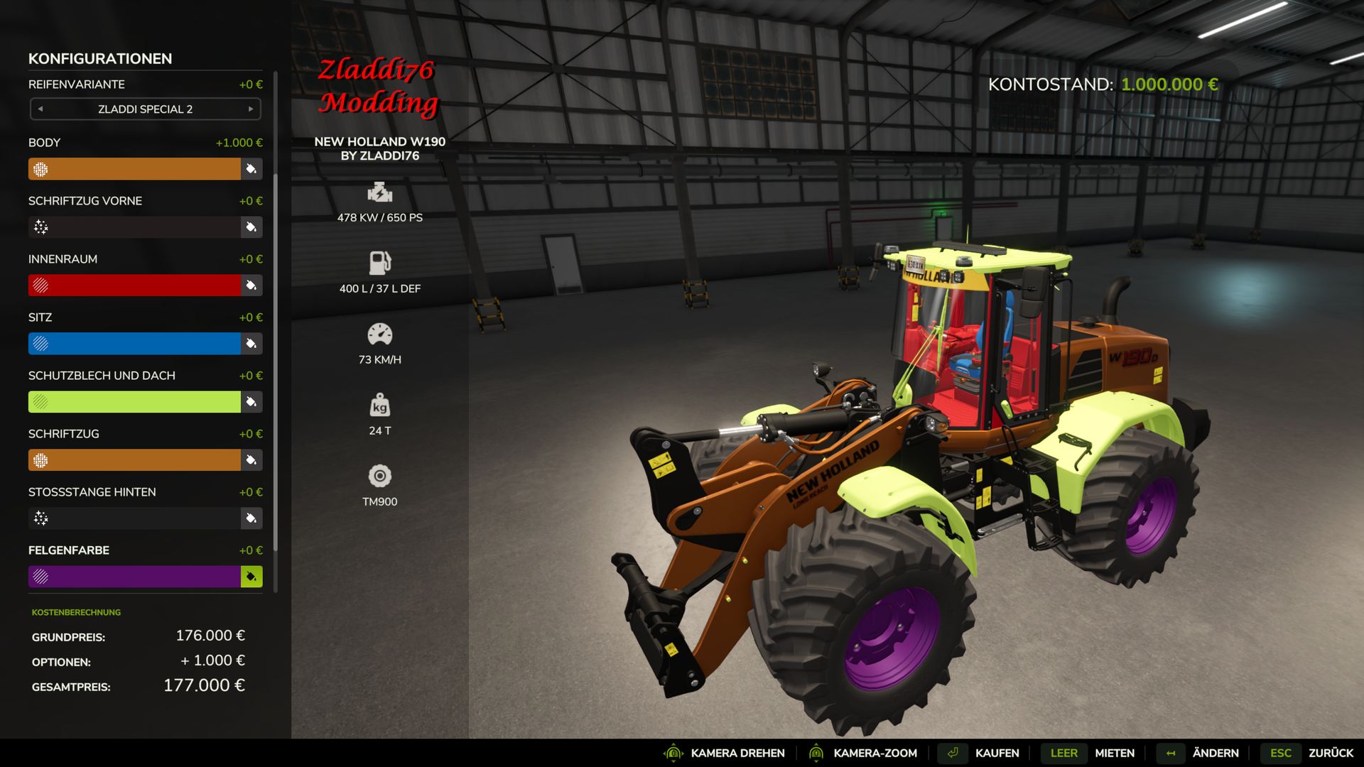 New Holland W190 Edit
