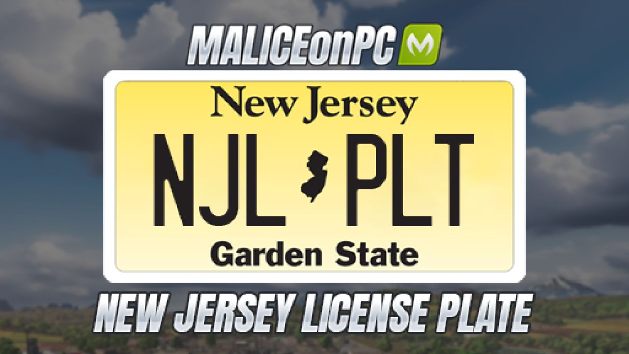 Tablica rejestracyjna New Jersey