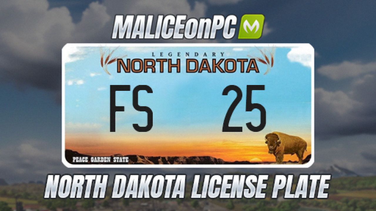 North Dakota License Plate