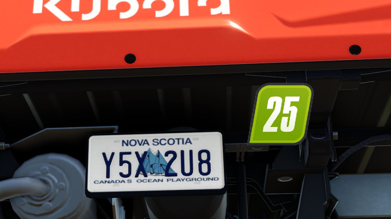 Nova Scotia license plate