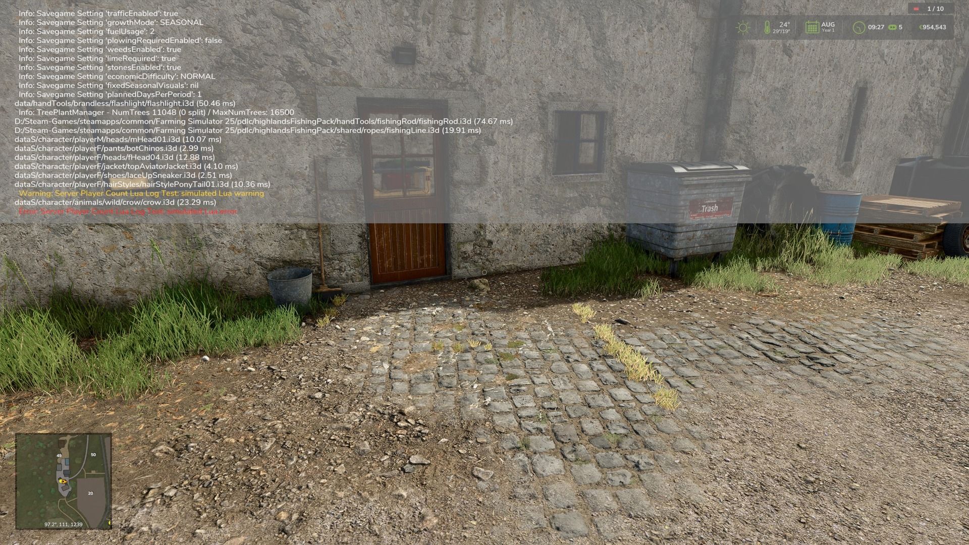 Number of players on servers