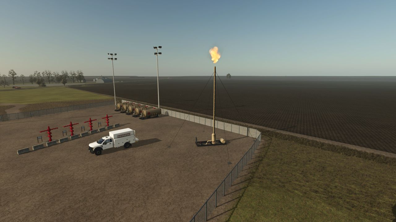 Oil field flare