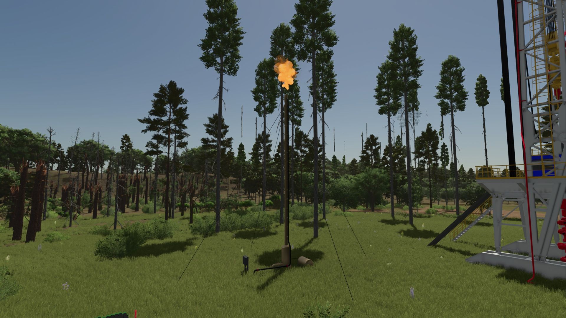 Oil field flare
