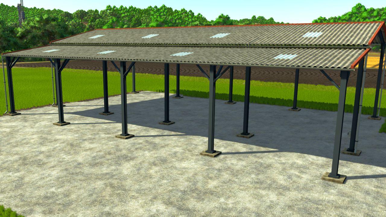 Old 32m configurable shed FS25 - KingMods