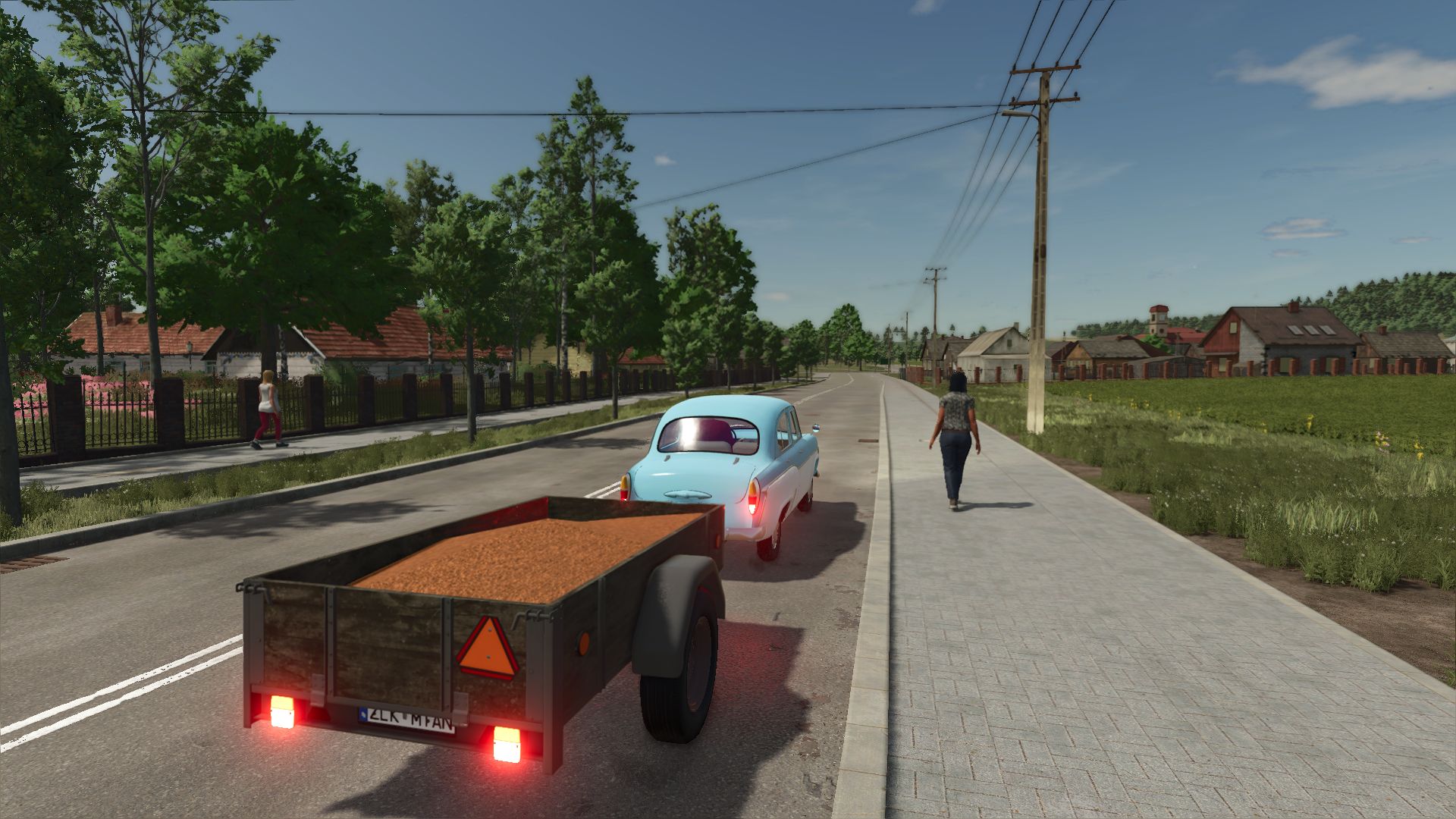 Старый автомобильный прицеп