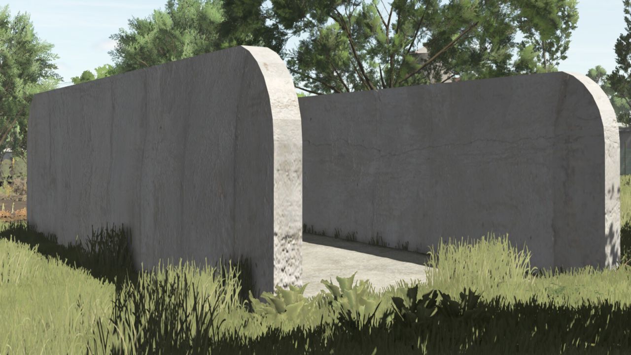 Pacote de bunker de concreto antigo