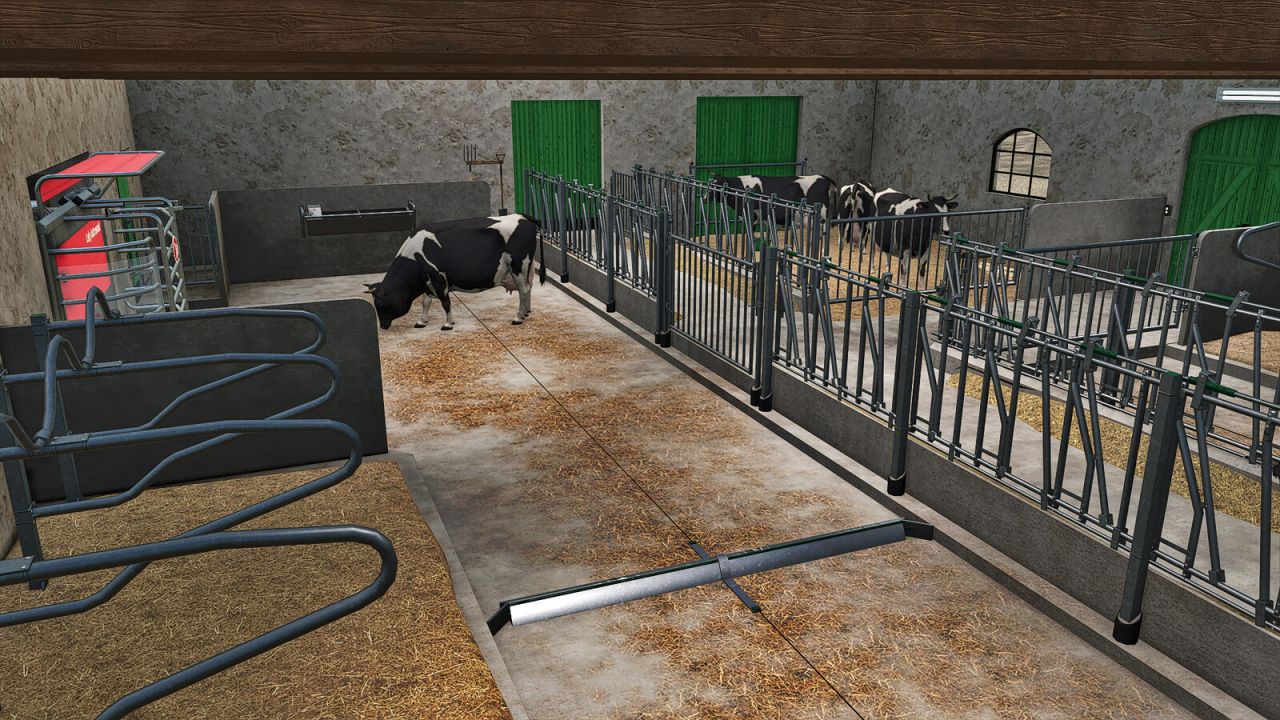 Vecchio Granaio Della Mucca Con Deposito