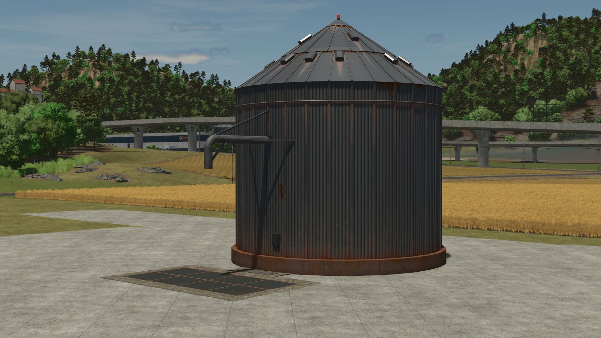 Vieux silo de ferme