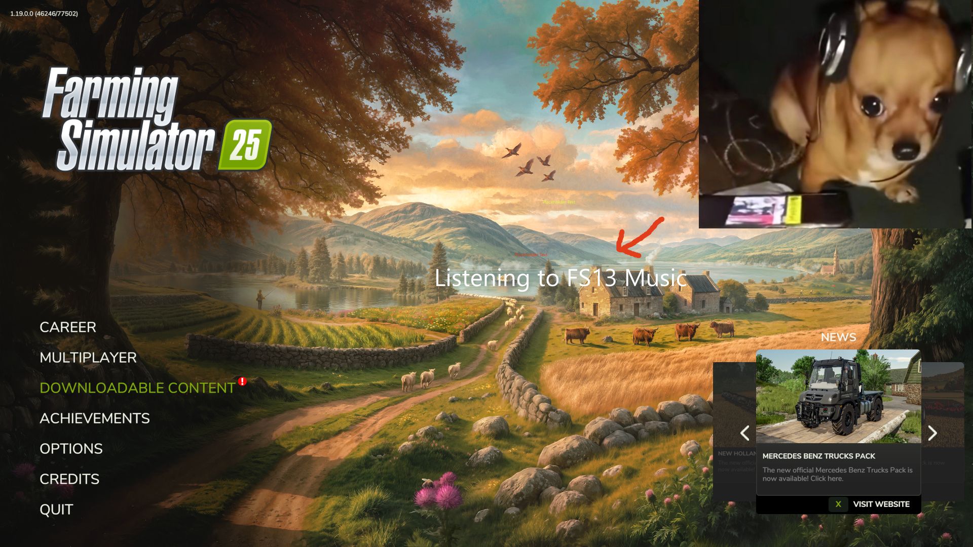 Musique du menu de l'ancien Farming Simulator