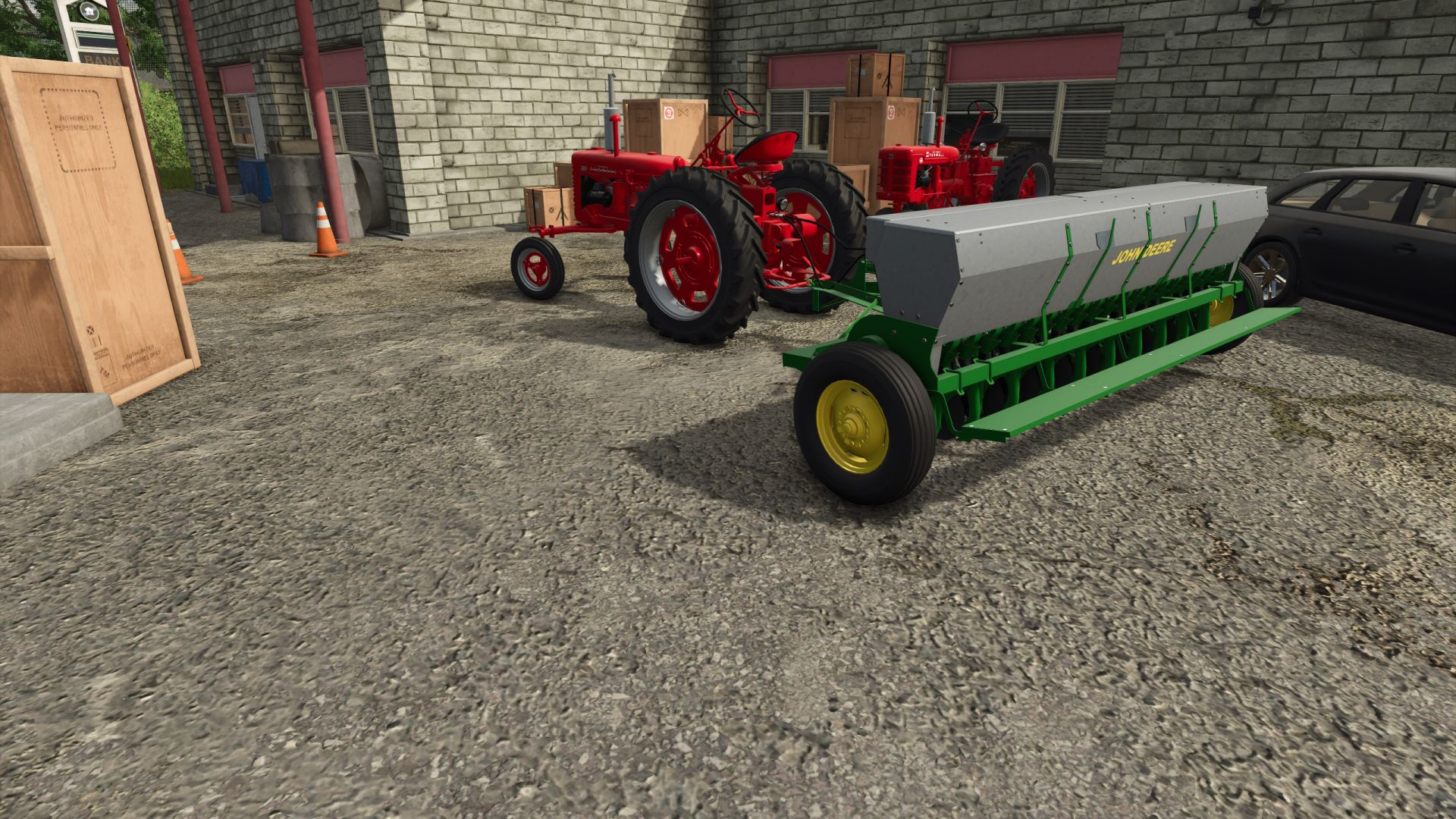 Antiguos implementos para tractores de lanza.