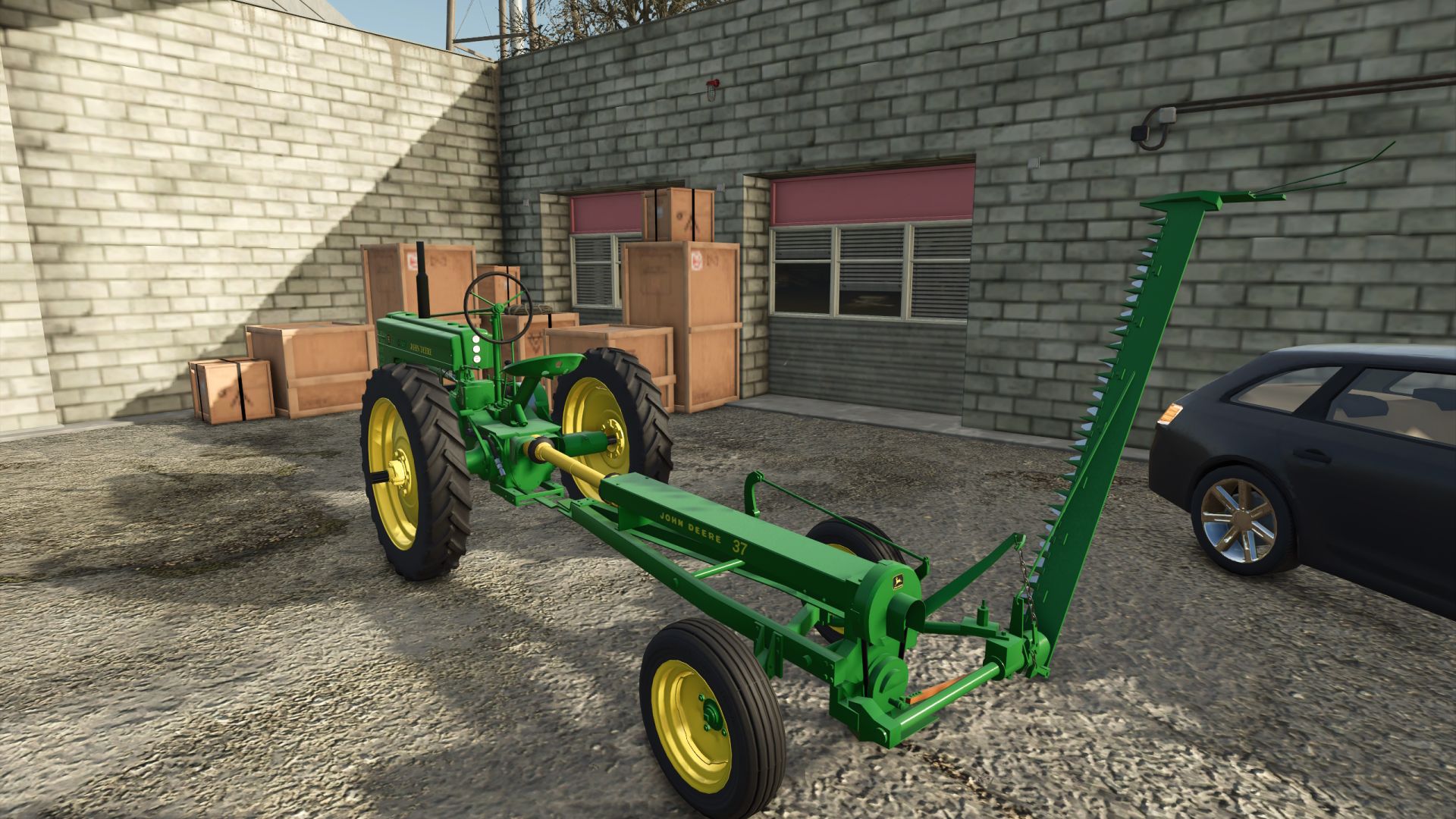 Antiguos implementos para tractores de lanza.