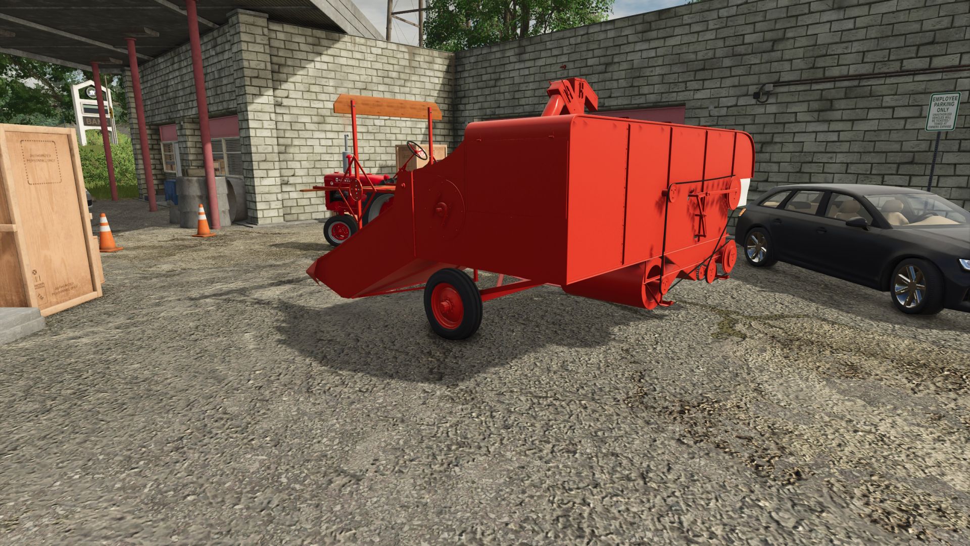 Antiguos implementos para tractores de lanza.