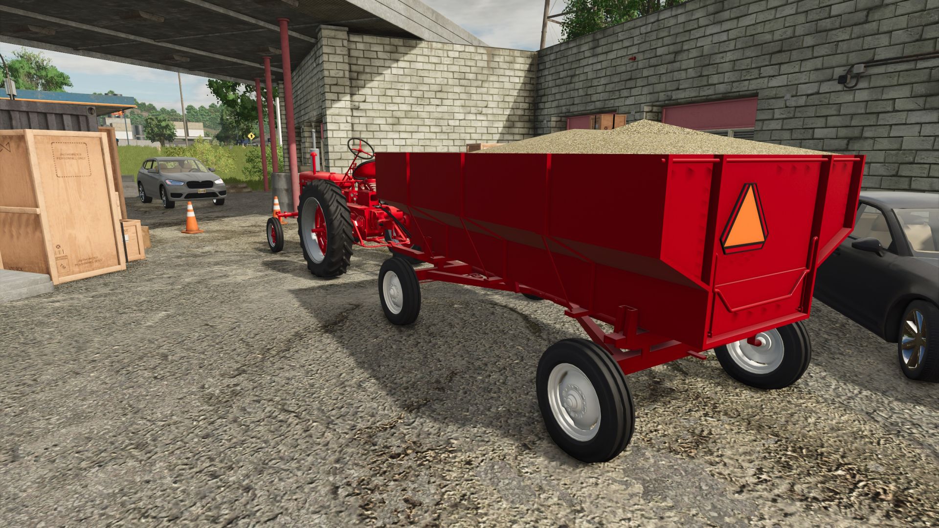 Antiguos implementos para tractores de lanza.