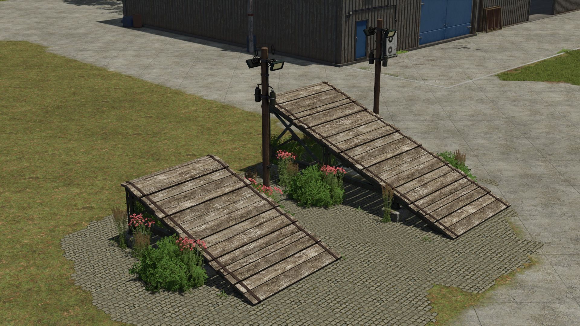 Old loading ramps