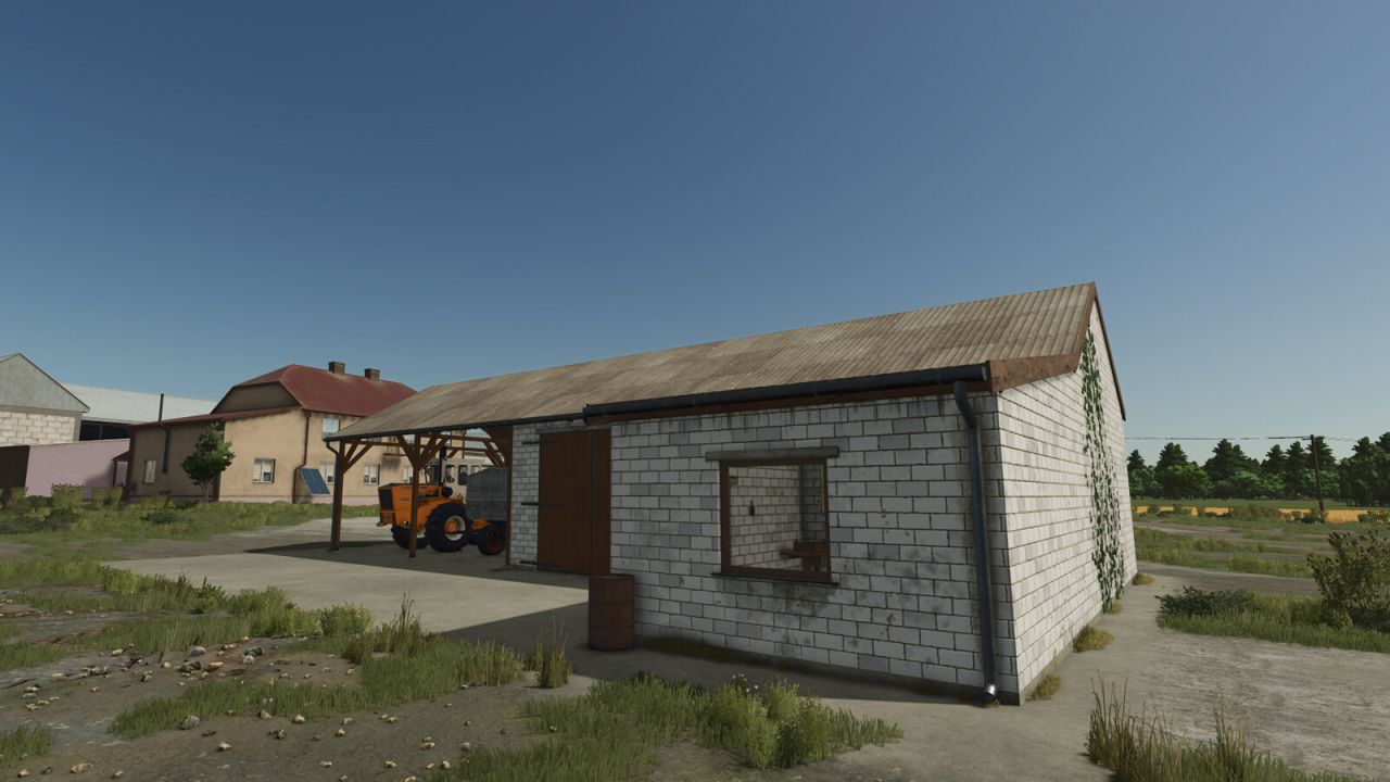 Vieux hangar moyen