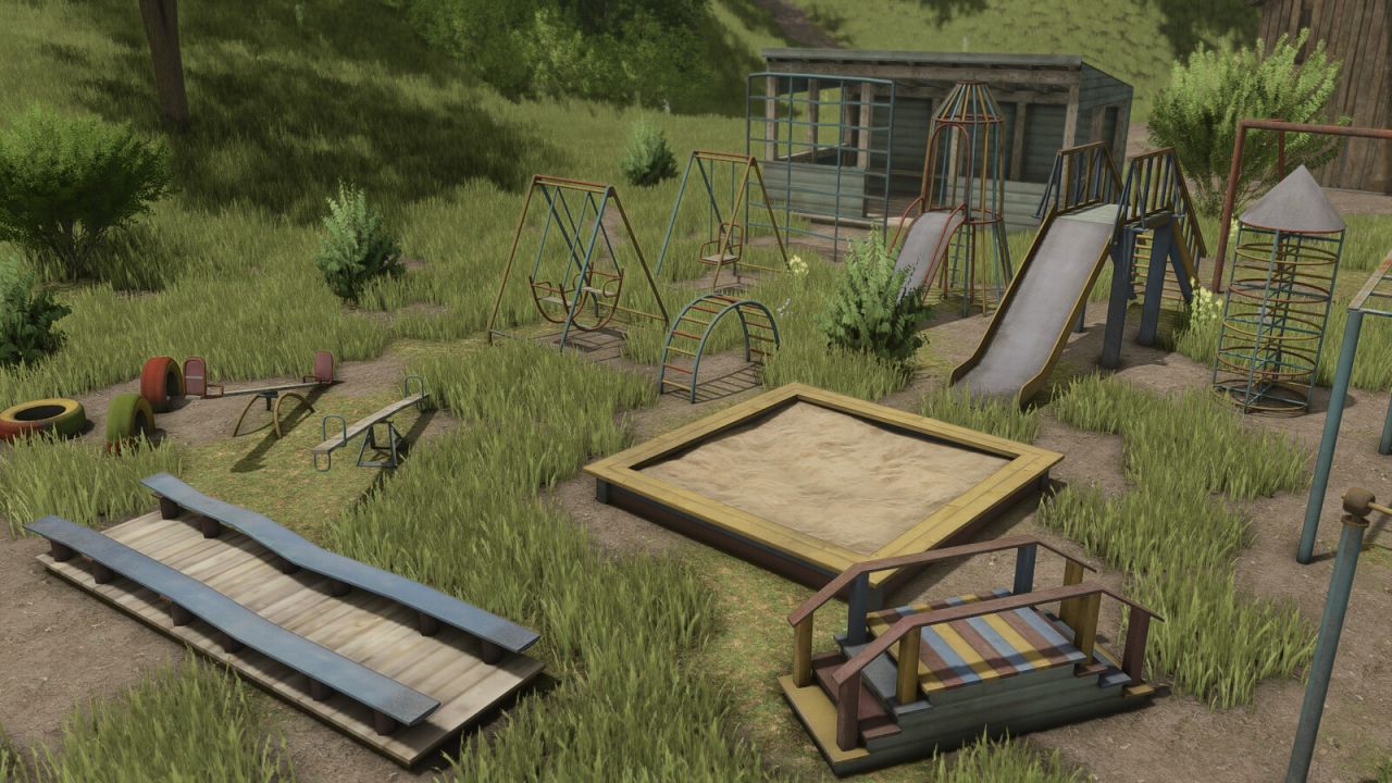 Decorações antigas do playground