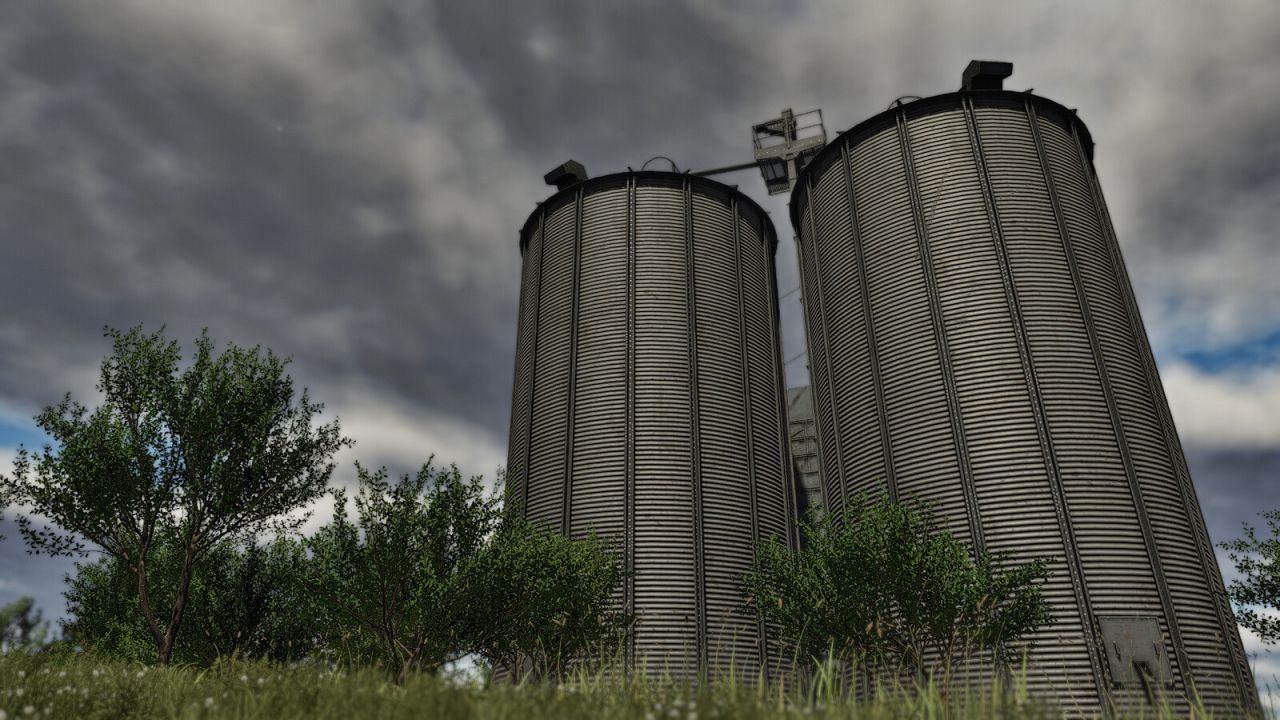 Velhas caixas de silo