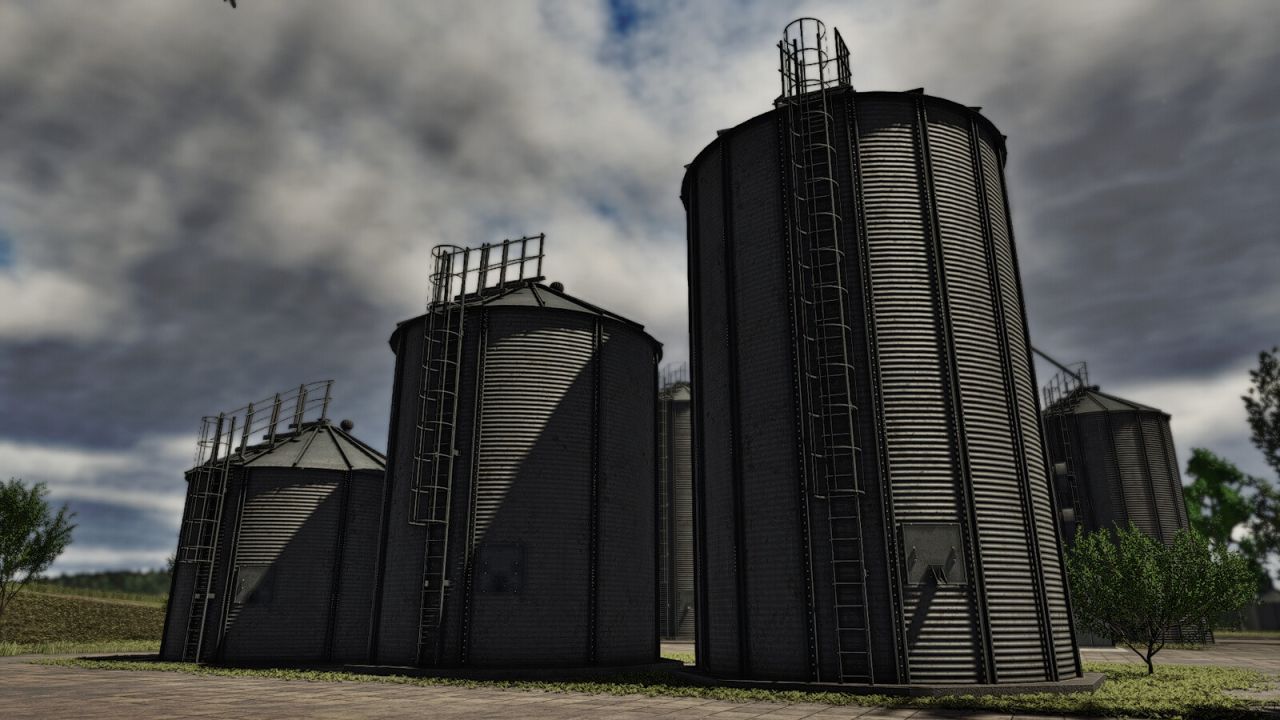 Velhas caixas de silo