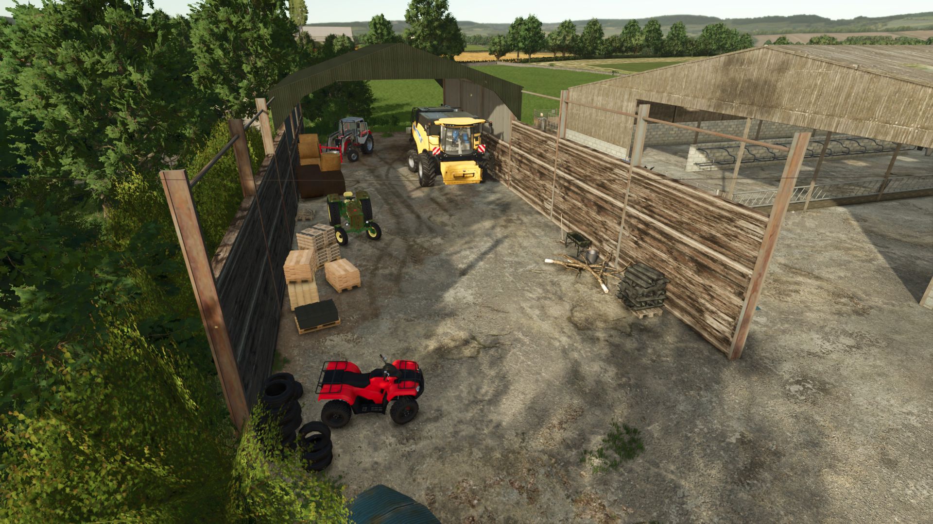 Alte britische Silage Grube