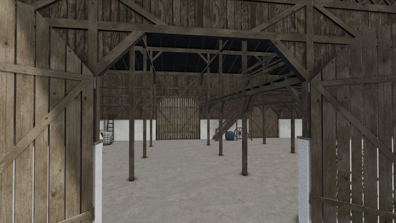 Oude Beierse houten schuur met hooizolder