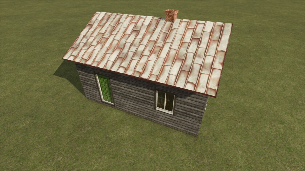 Old Wooden House (Prefab) FS25