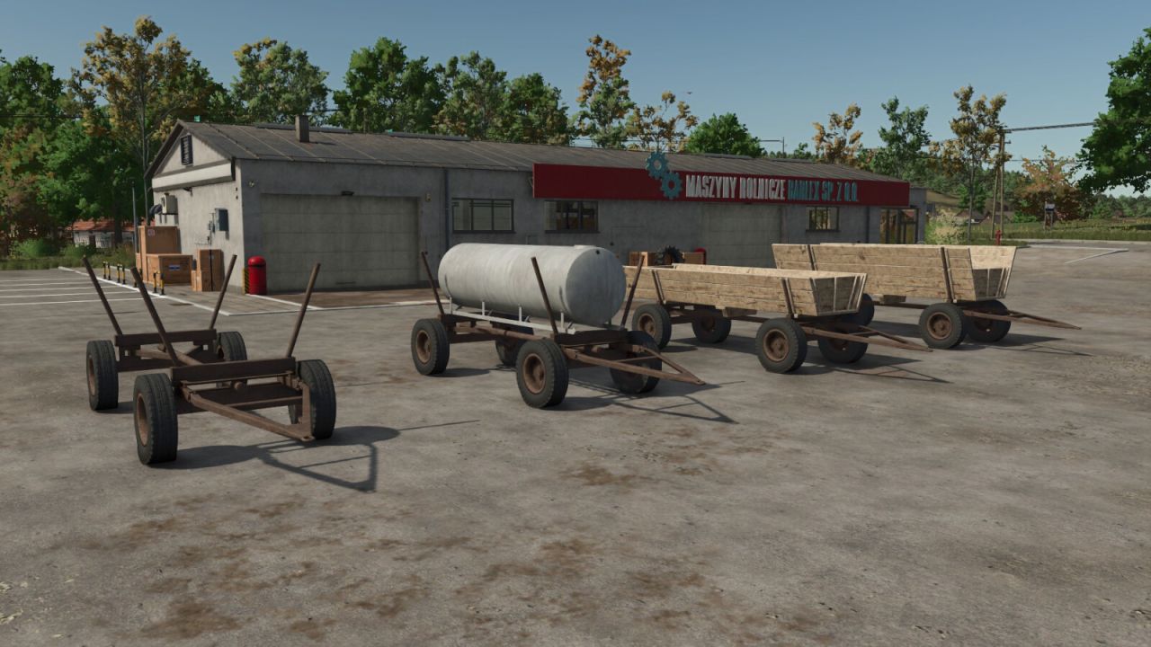 Vieux chariot en bois