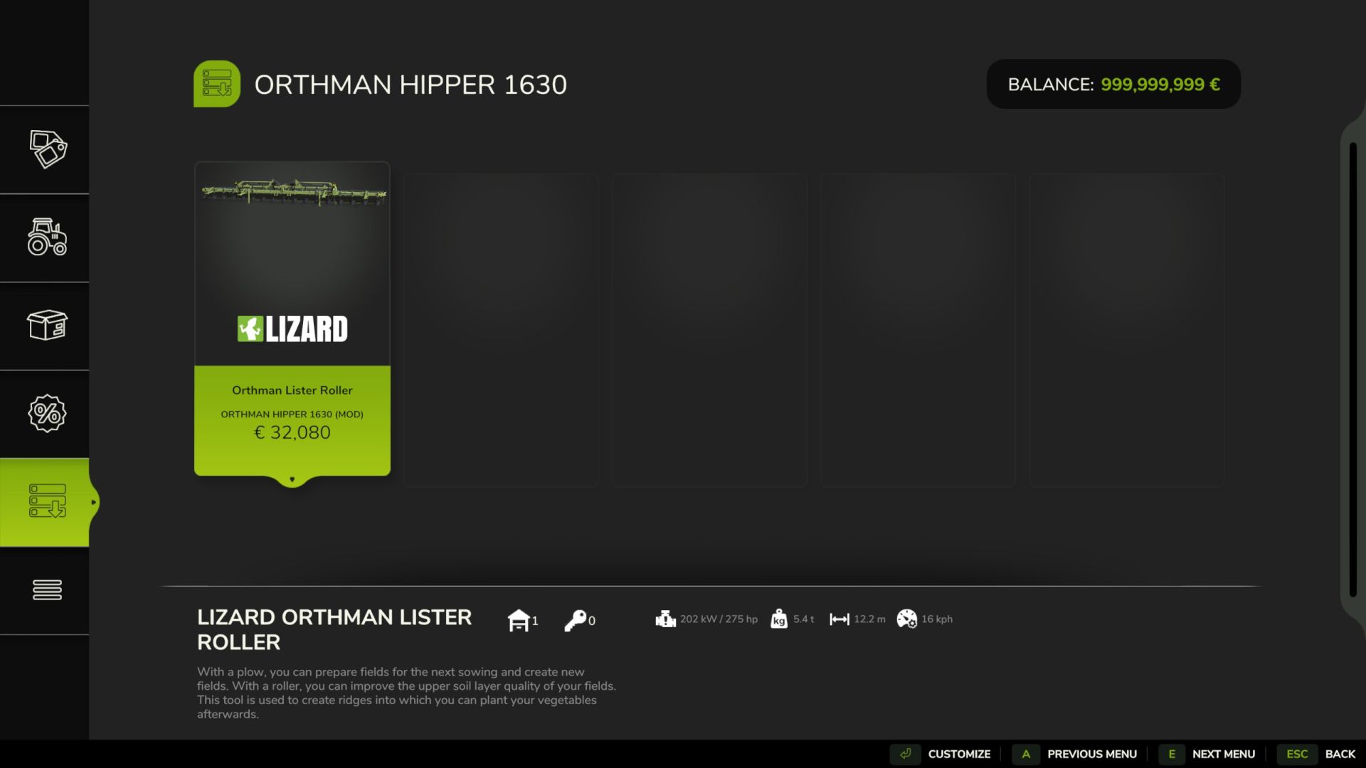 Orthman Roller