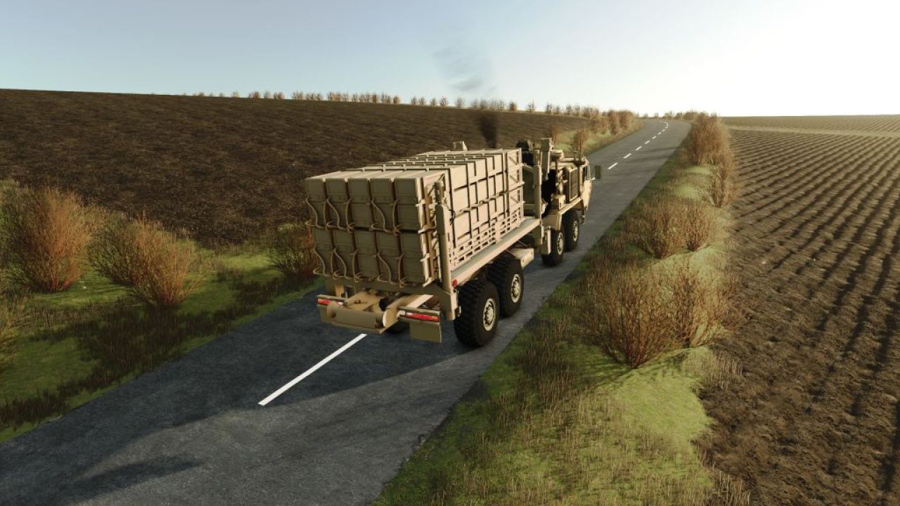 Oshkosh M978 HEMTT ve David's Sling füze sistemi