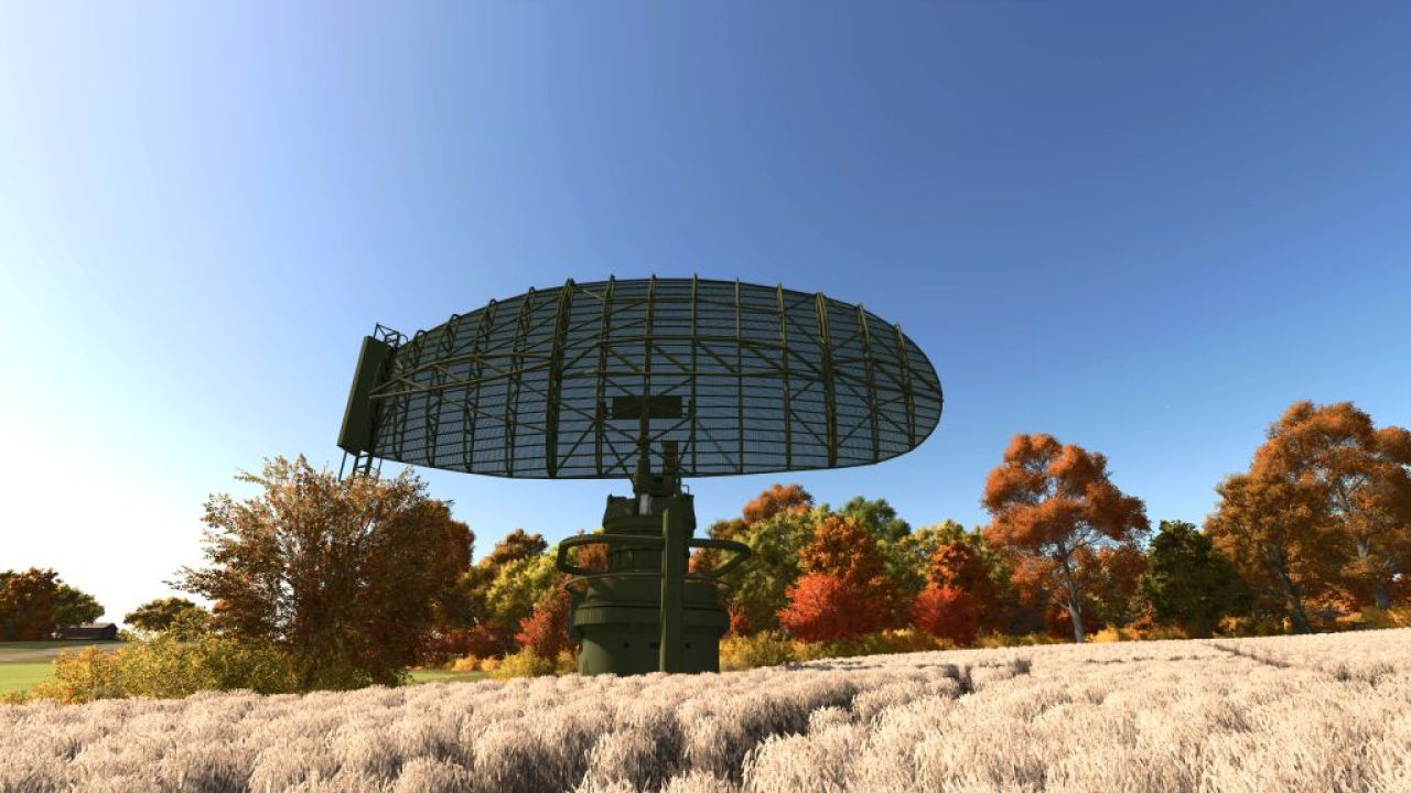 Antena/estación de radar militar P-14