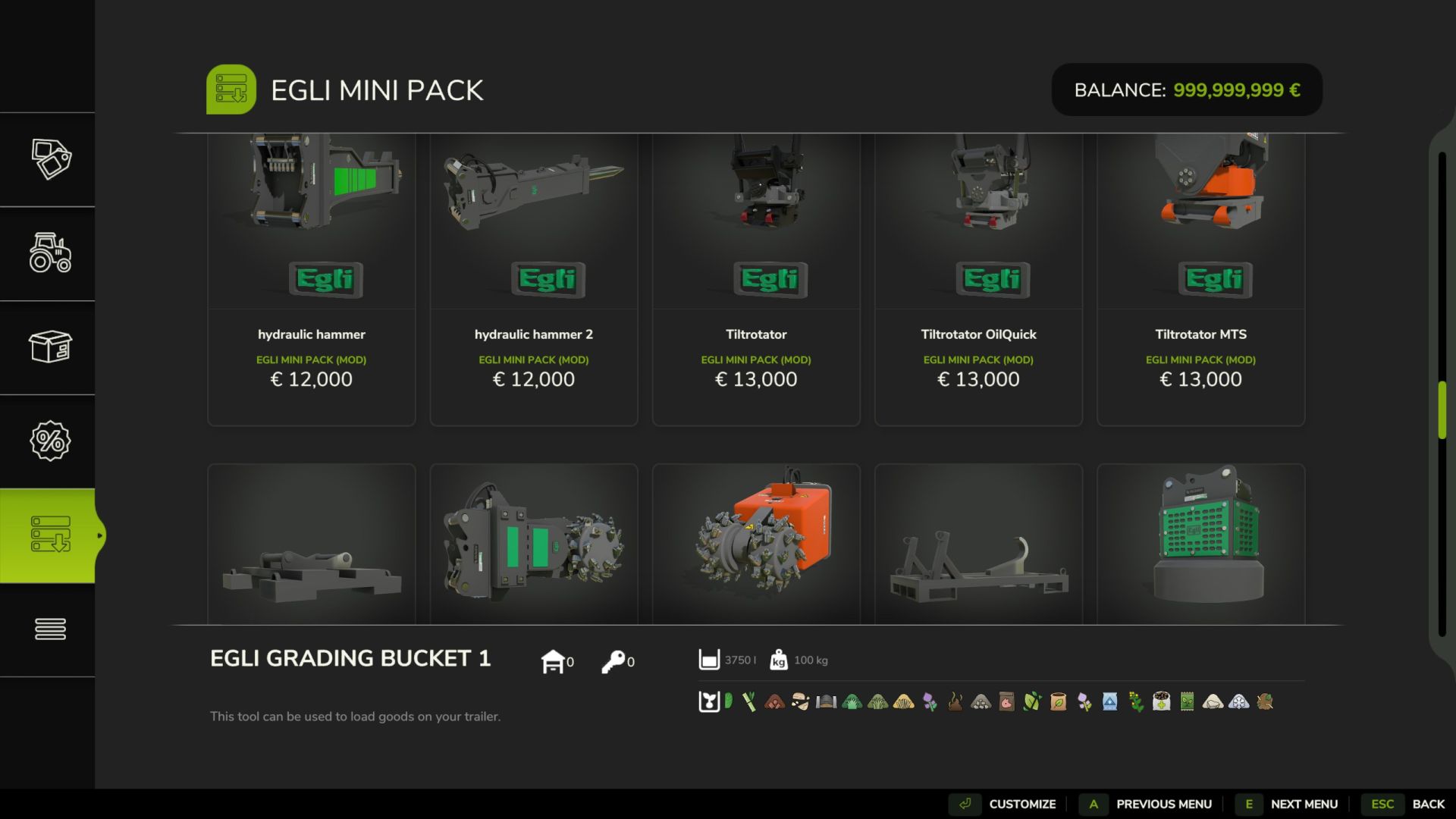 Pack EGLI