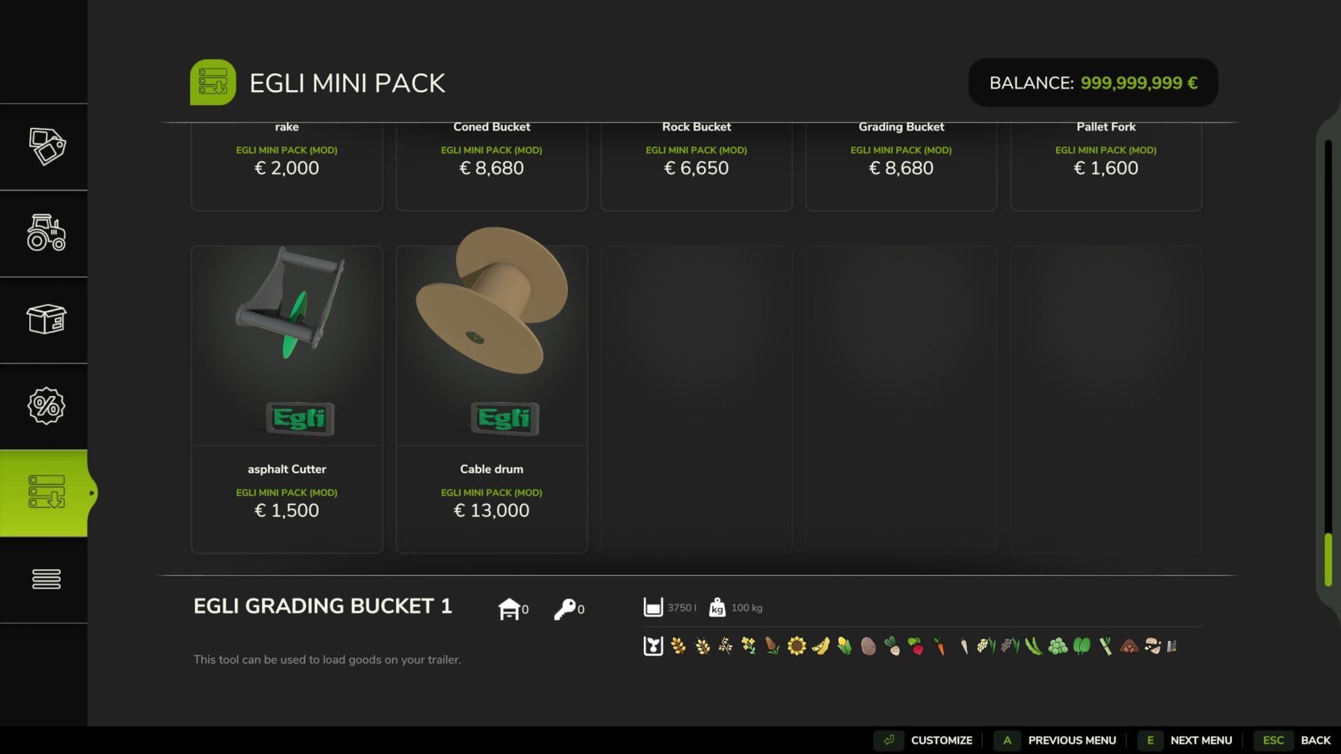 Pack EGLI